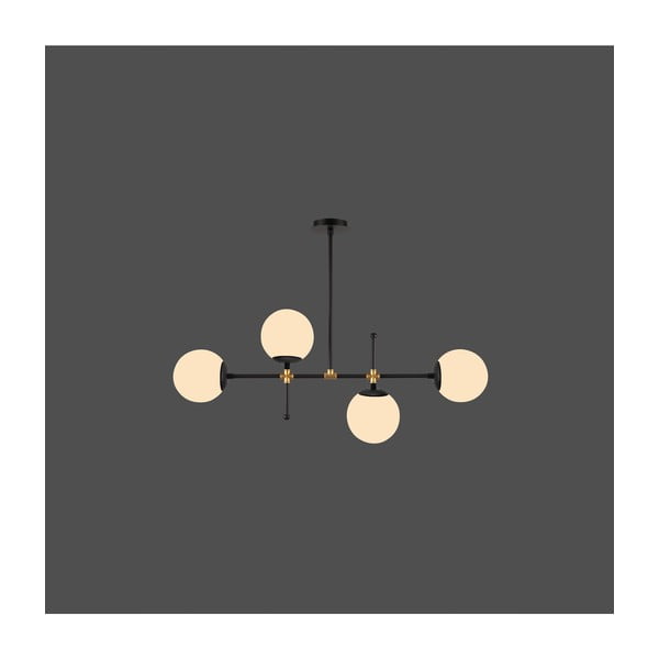 Černé závěsné svítidlo Squid Lighting Kruva, výška 57 cm-image-1