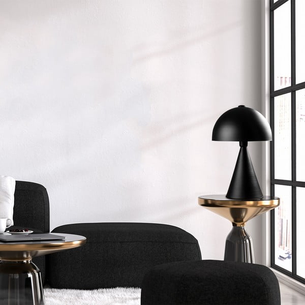 Černá stolní lampa s kovovým stínidlem (výška 52 cm) Dodo – Opviq lights-image-1