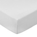 Bílé napínací prostěradlo z bavlněného perkálu 90x190 cm Cotton Percale – Bianca
