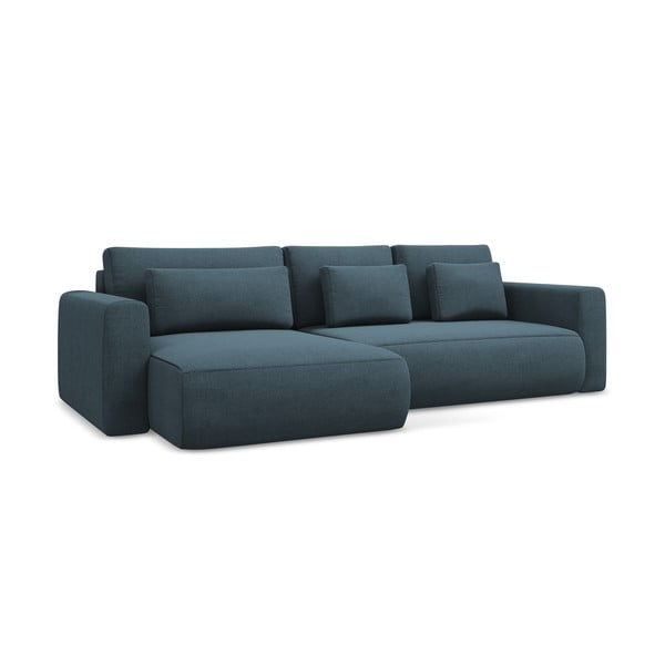 Modrá rozkládací/s úložným prostorem rohová pohovka (levý roh/s lenoškou) Kapua – Makamii-image-3