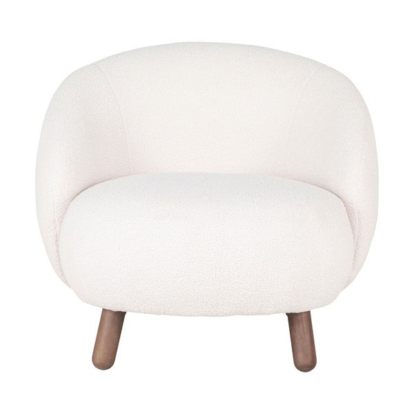 Krémové křeslo s podnožkou Savona – House Nordic-image-2