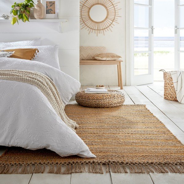 Žlutý jutový koberec Flair Rugs Equinox, 160 x 230 cm-image-4
