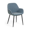 Modré čalouněné jídelní křeslo Konna – Kave Home