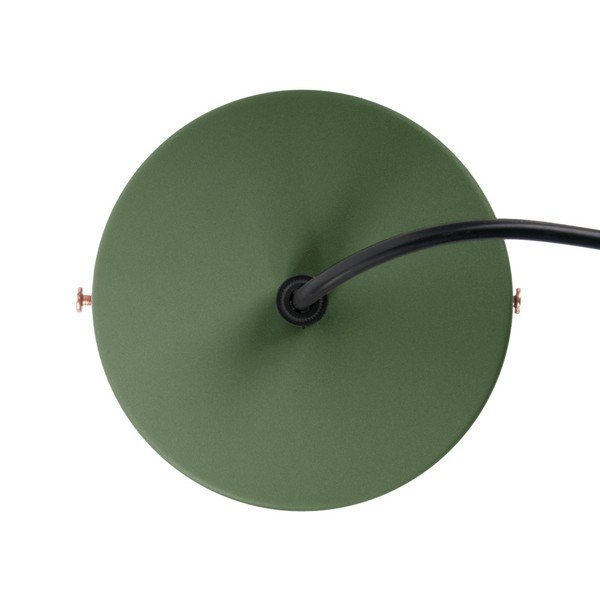 Zelené závěsné svítidlo s detaily v měděné barvě Leitmotiv Mingle, ⌀ 21 cm-image-1