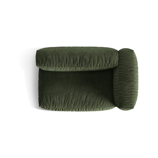 Zelený sametový modul pohovky (pravý roh) Martina – Micadoni -image-3