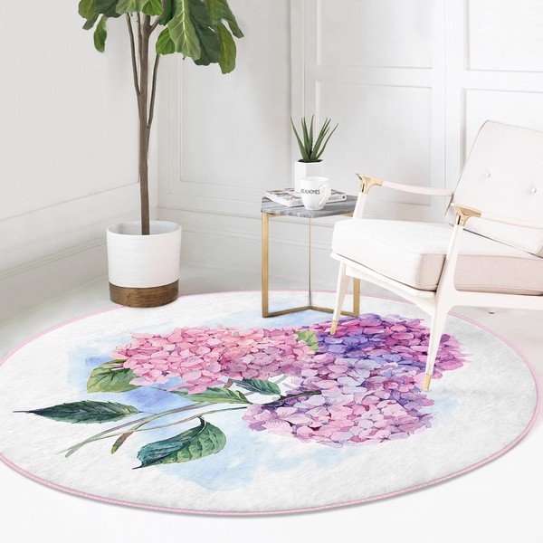 Pratelný kulatý koberec vhodný pro robotické vysavače ø 100 cm Comfort – Mila Home-image-2