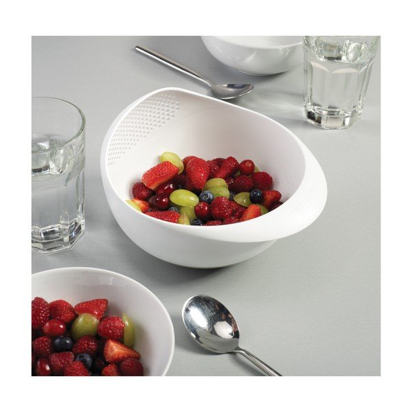 Bílá mísa s cedníkem Joseph Joseph Prep&Serve, délka 29 cm-image-2