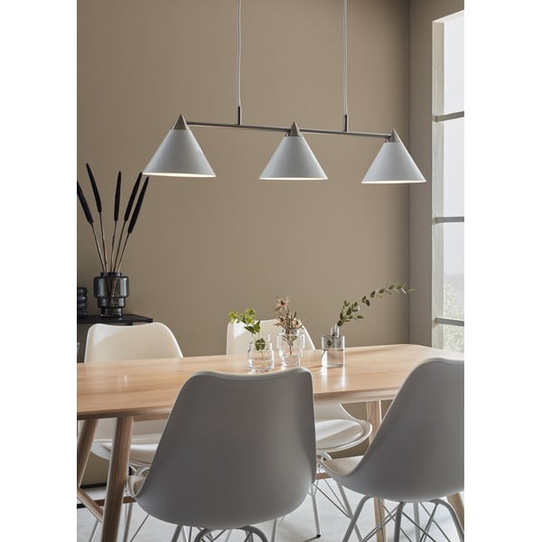 Bílé tříramenné závěsné svítidlo Markslöjd Klint-image-1