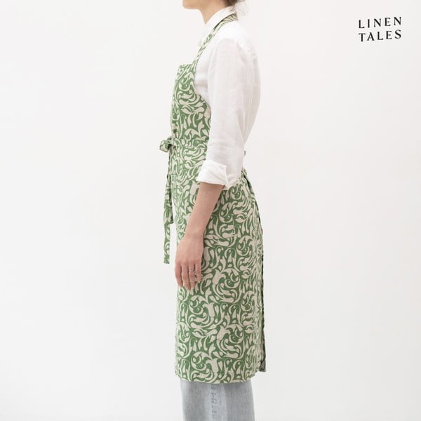 Lněná zástěra Evergreen Damask – Linen Tales-image-2