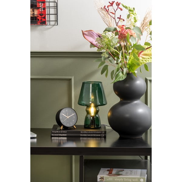 Tmavě zelená skleněná stolní lampa Leitmotiv Glass, výška 25 cm-image-1