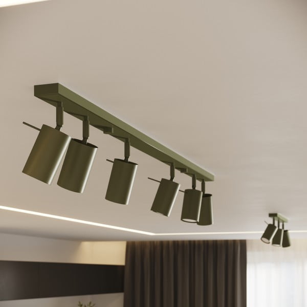 Zelené bodové svítidlo 6x45 cm Etna – Sollux-image-1