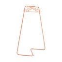 Ocelový stojan na oblečení v lososové barvě 118x160x57 cm Hang-On – Spinder Design