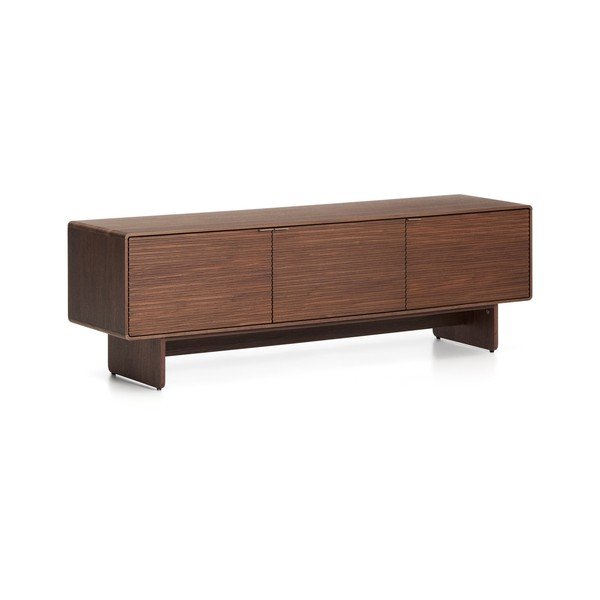 TV stolek v dekoru ořechu v tmavě přírodní barvě 150x46x40 cm Norlen – Kave Home