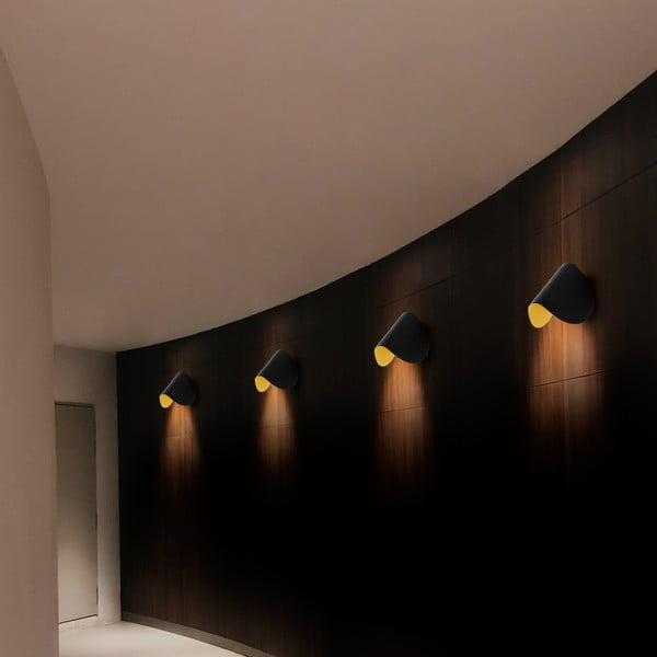 Černé LED nástěnné svítidlo Heybe – Opviq lights-image-1