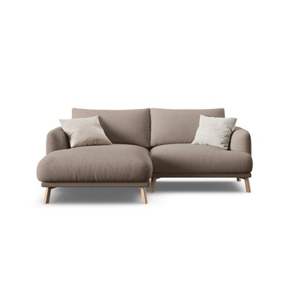 Taupe rohová pohovka (levý roh/s lenoškou) Naomi – Micadoni -image-2