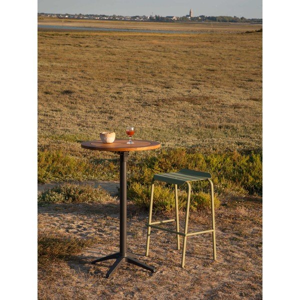 Hliníkový kulatý zahradní jídelní stůl ø 68 cm Spring – Ezeis-image-1