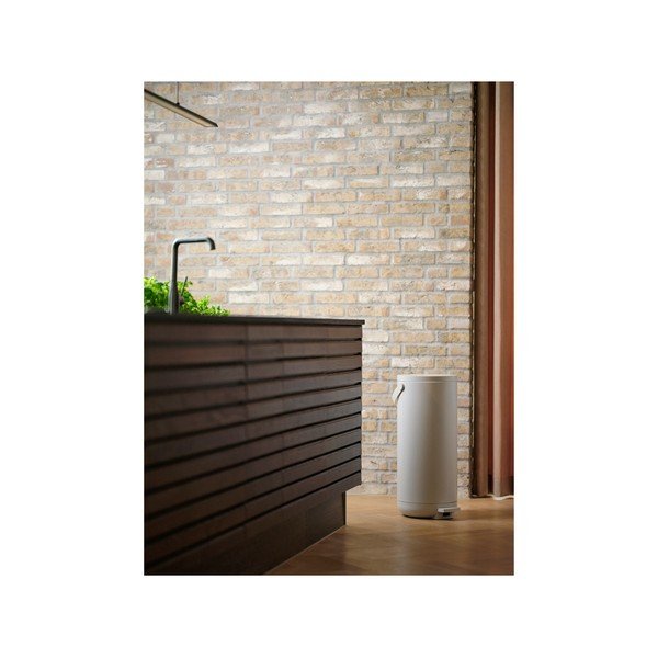 Bílý nášlapný plastový odpadkový koš 35 l Circular – Zone-image-3