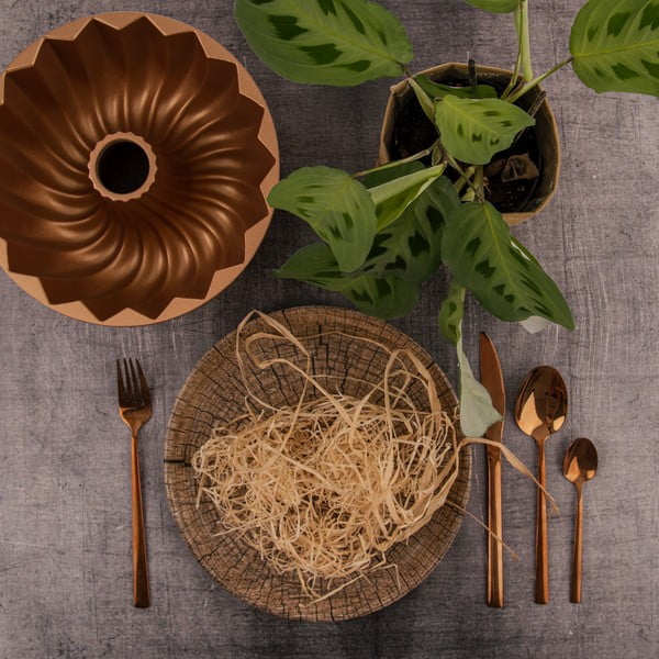 Nerezový příbor v měděné barvě 24 ks Copper – Orion-image-2