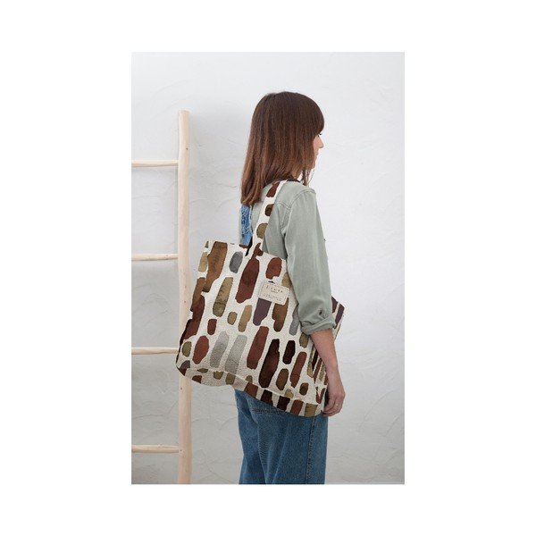 Látková taška Really Nice Things Geometric, šířka 42 cm-image-1