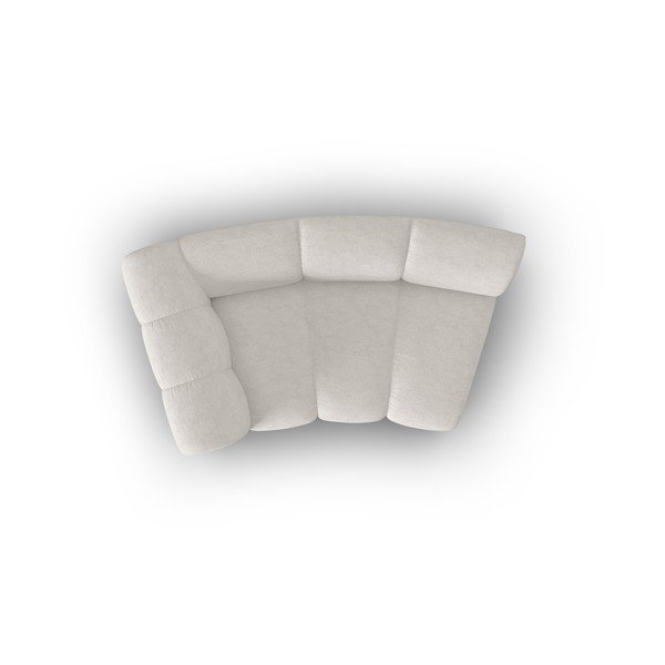 Bílý modul pohovky (levý roh) Lupine – Micadoni Home-image-4