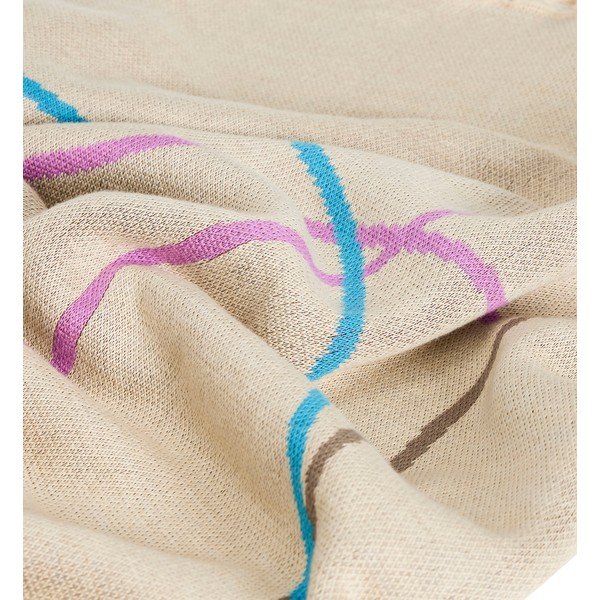 Béžová bavlněná deka 200x140 cm Outline - Hübsch-image-1