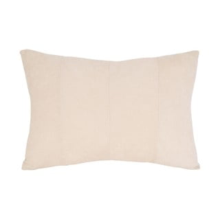 Krémový sametový polštář PT LIVING Velvet, 60 x 30 cm