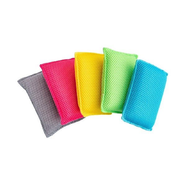 Houbičky na nádobí v sadě 5 ks z mikrovlákna – Addis-image-1