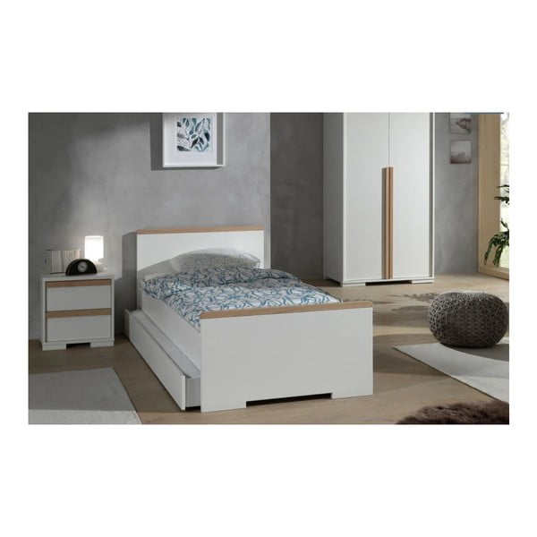 Bílý dětský noční stolek London – Vipack-image-2