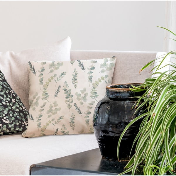 Polštář Butter Kings z bavlny Eucalyptus Branches, 45 x 45 cm-image-1