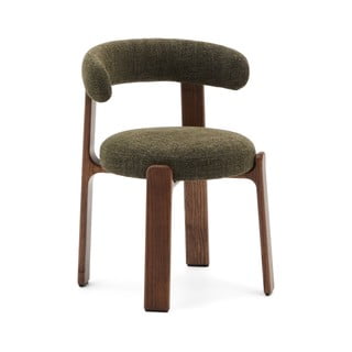 Khaki/hnědá jídelní židle z jasanového dřeva Granite – Kave Home