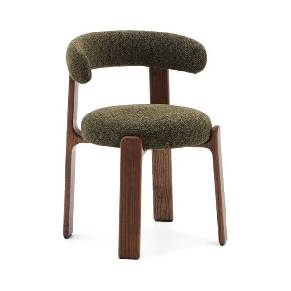 Khaki/hnědá jídelní židle z jasanového dřeva Granite – Kave Home