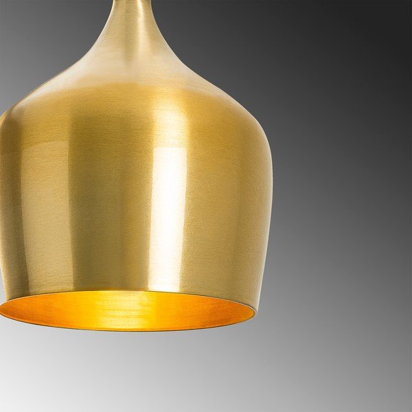 Závěsné svítidlo ve zlaté barvě s kovovým stínidlem ø 22 cm Dodo – Opviq lights-image-3