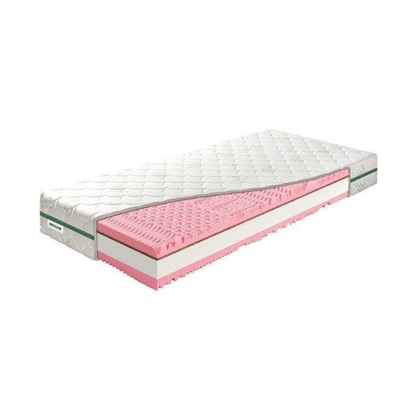 Středně tvrdá/extra tvrdá pěnová oboustranná matrace 120x200 cm BonRelax HR PLUS – BENAB-image-2