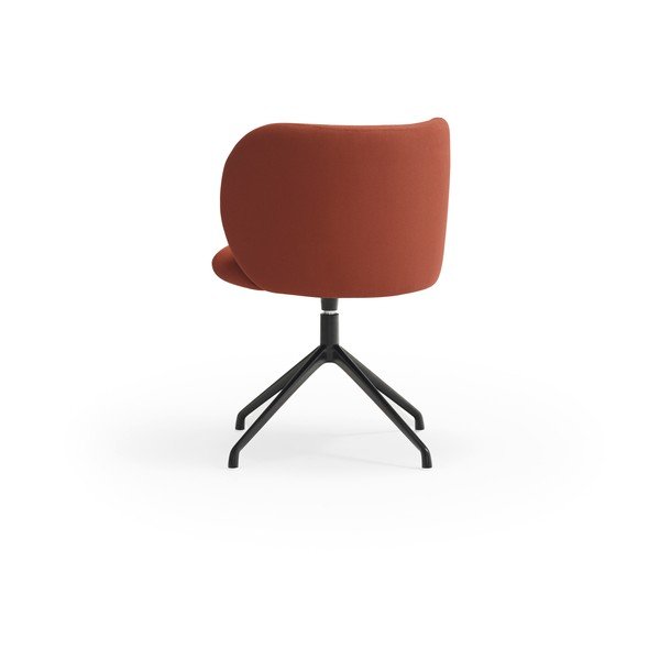 Čalouněné jídelní křeslo v cihlové barvě Mogi – Teulat-image-3