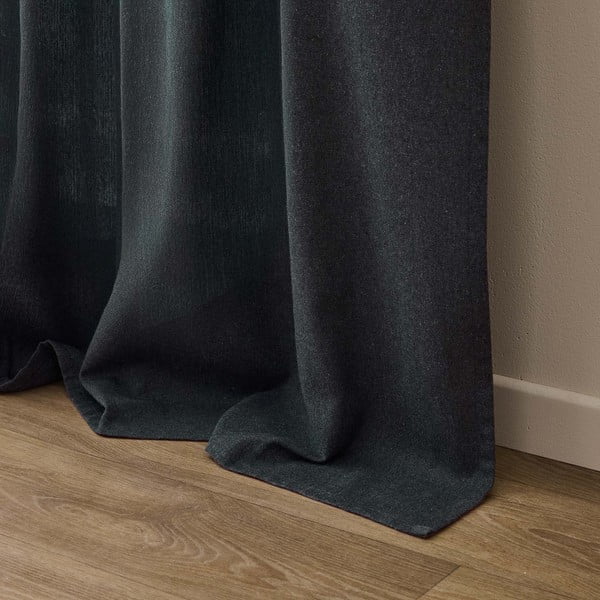 Antracitový závěs s příměsí bavlny 140x240 cm Everest – douceur d'intérieur-image-4