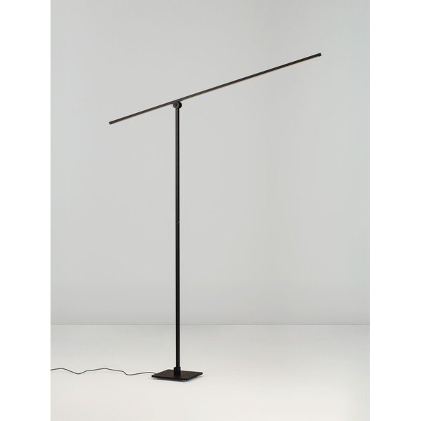 Matně černá kovová LED stojací lampa s ohybatelnou konstrukcí/stmívatelná (výška 144 cm) Tenso – Nova Luce-image-3