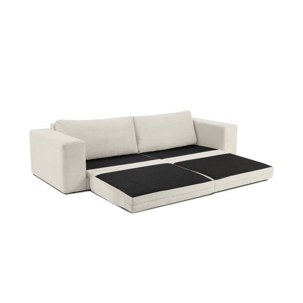 Béžová manšestrová rozkládací pohovka Milo Casa Donatella-image-4