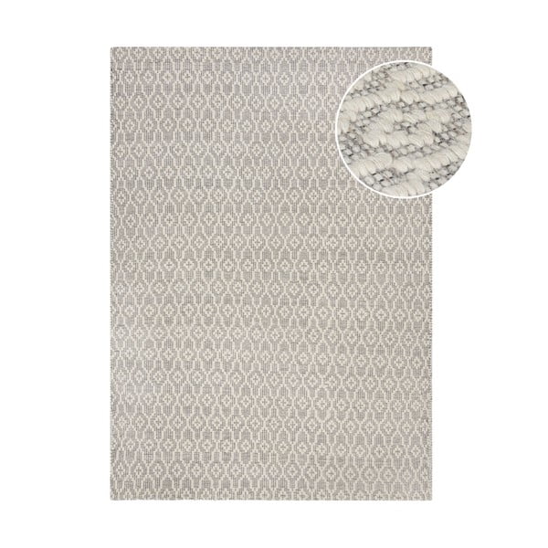 Šedo-béžový vlněný koberec Flair Rugs Dream, 120 x 170 cm