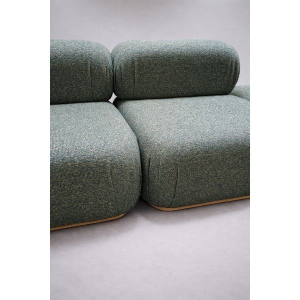 Tmavě zelená pohovka levý roh 258 cm Ailani - II. jakost – Makamii-image-3