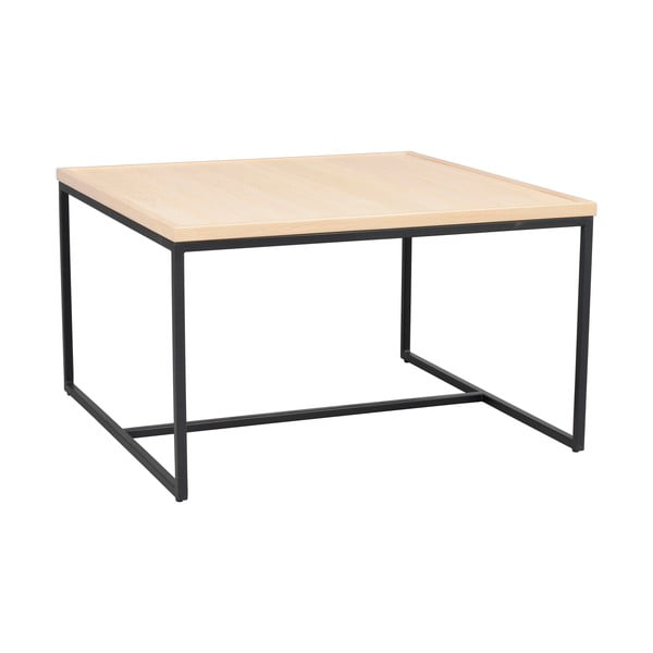 Konferenční stolek s deskou z dubového dřeva v přírodní barvě ø 80 cm Deerfield – Rowico-image-2