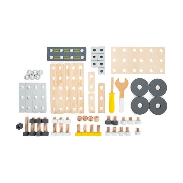 Dětská dřevěná stavebnice s nářadím Legler Miniwob-image-1