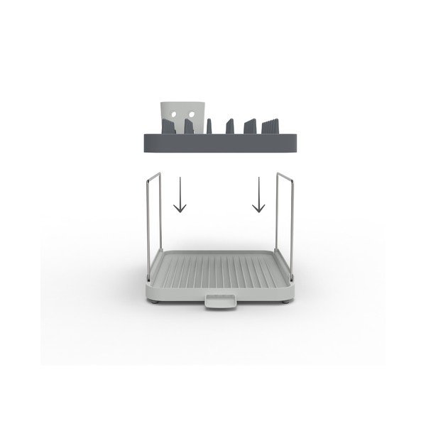 Šedý dvoupatrový odkapávač Duo – Joseph Joseph-image-4