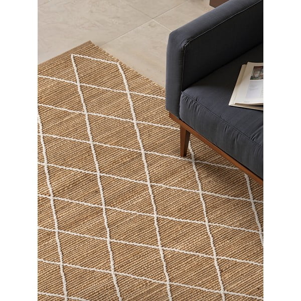 Ručně tkaný jutový koberec v přírodní barvě 160x230 cm Kunu – Hanse Home-image-4