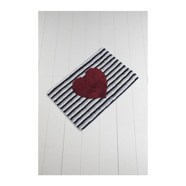 Koupelnová předložka Confetti Bathmats Heart Line, 60 x 100 cm