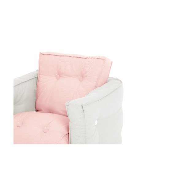 Dětské rozkládací křesílko Karup Design Mini Dice Pink//Creamy-image-2
