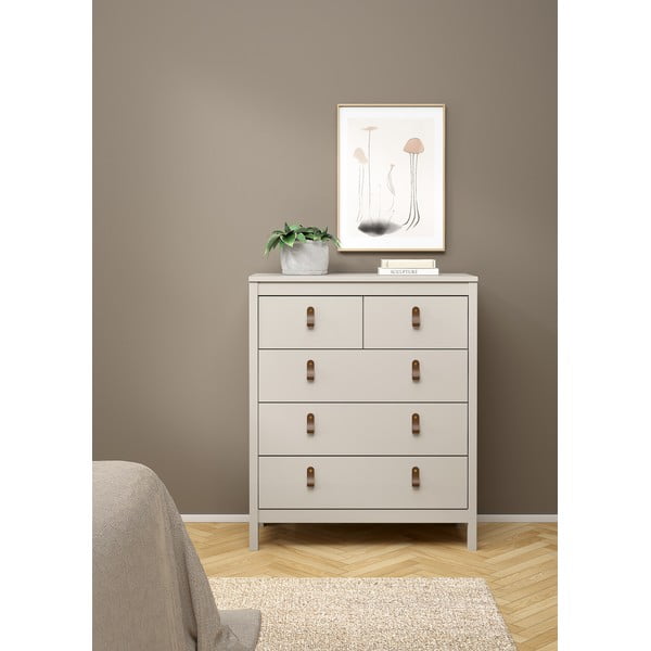 Šedobéžová komoda 82x99x38 cm Madrid – Tvilum-image-4