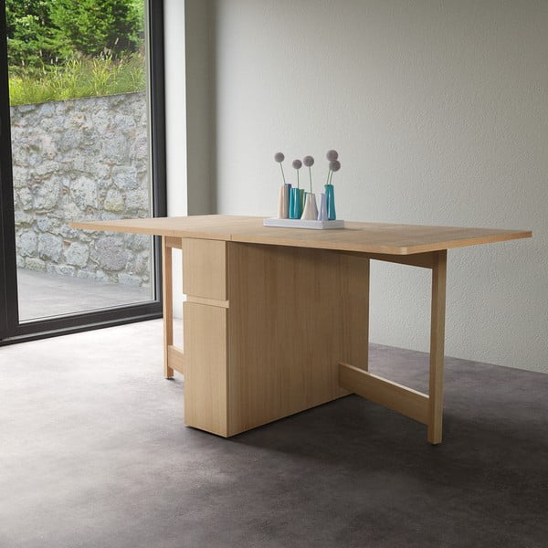 Rozkládací stůl v dubovém dekoru Woodman Mel-image-1