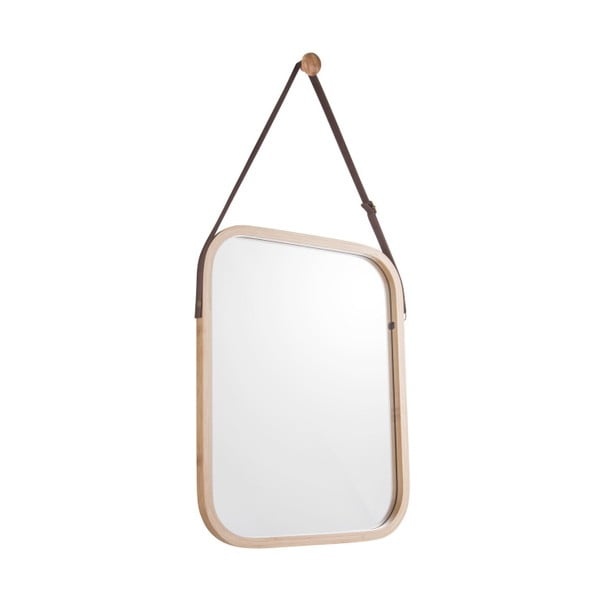 Nástěnné zrcadlo v bambusovém rámu PT LIVING Idylic, délka 40,5 cm