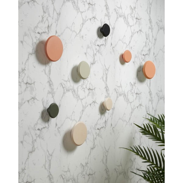 Sada 3 oranžových nástěnných věšáků Kave Home Nadua-image-4