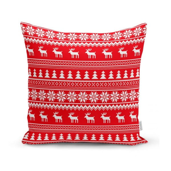 Sada 4 vánočních povlaků na polštář a běhounu na stůl Minimalist Cushion Covers Christmas-image-4